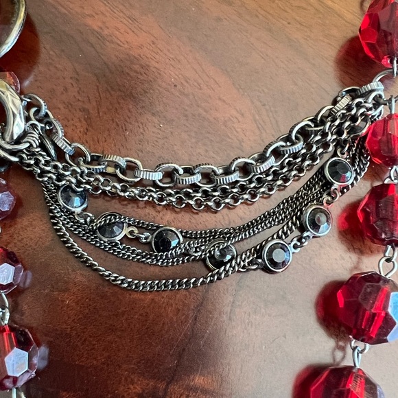 Statement Necklace with Different Textures - Picture 4 of 6